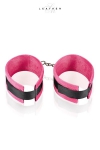 Menottes de chevilles rose et noir Menottes de chevilles rose et noir