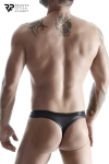 String noir wetlook et mesh - Regnes String noir wetlook et mesh - Regnes