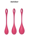 Kit d'entrainement pelvien Yoni Power 1 Rouge - Satisfyer Kit d'entrainement pelvien Yoni Power 1 Rouge - Satisfyer