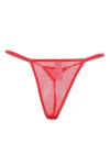 Porte-jarretelles rouge et string Porte-jarretelles rouge et string