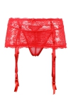Porte-jarretelles rouge et string Porte-jarretelles rouge et string
