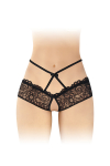 Culotte ouverte noire Celia - Fashion Secret Culotte ouverte noire Celia - Fashion Secret