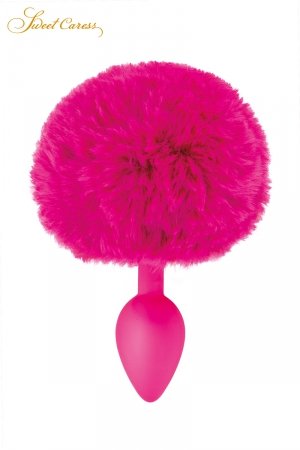 Plug queue de lapin – fuchsia