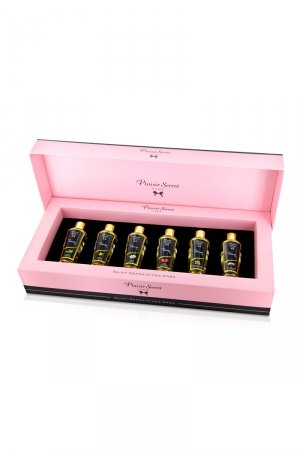 Coffret 6 huiles de massage sèches – Plaisir Secret