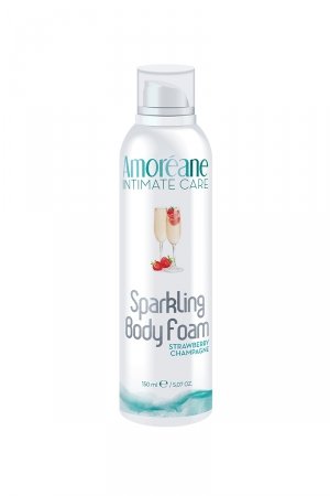 Mousse massage crépitante Vin pétillant Fraise – Amoréane
