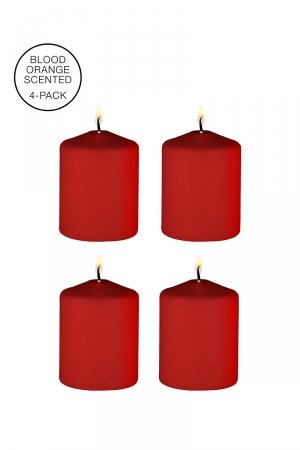 4 bougies SM rouges parfumées – Ouch!