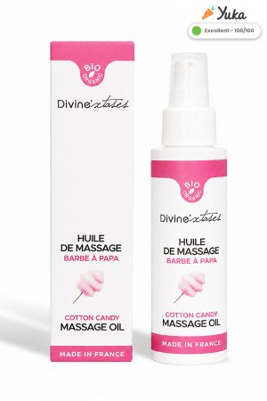 Huile de massage BIO barbe à papa – Divinextases
